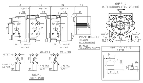KOMATSU - BOMBA HIDRÁULICA 705-41-08090 | Taiwantrade.com